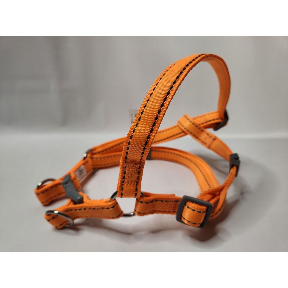 Dog Harness Bright Orange Snap Buckle